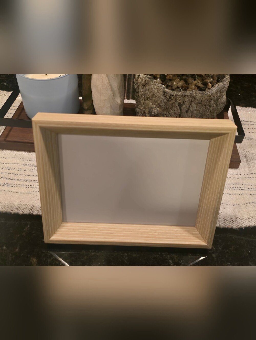 3 Natural Wood Photo Frame - Blank Display